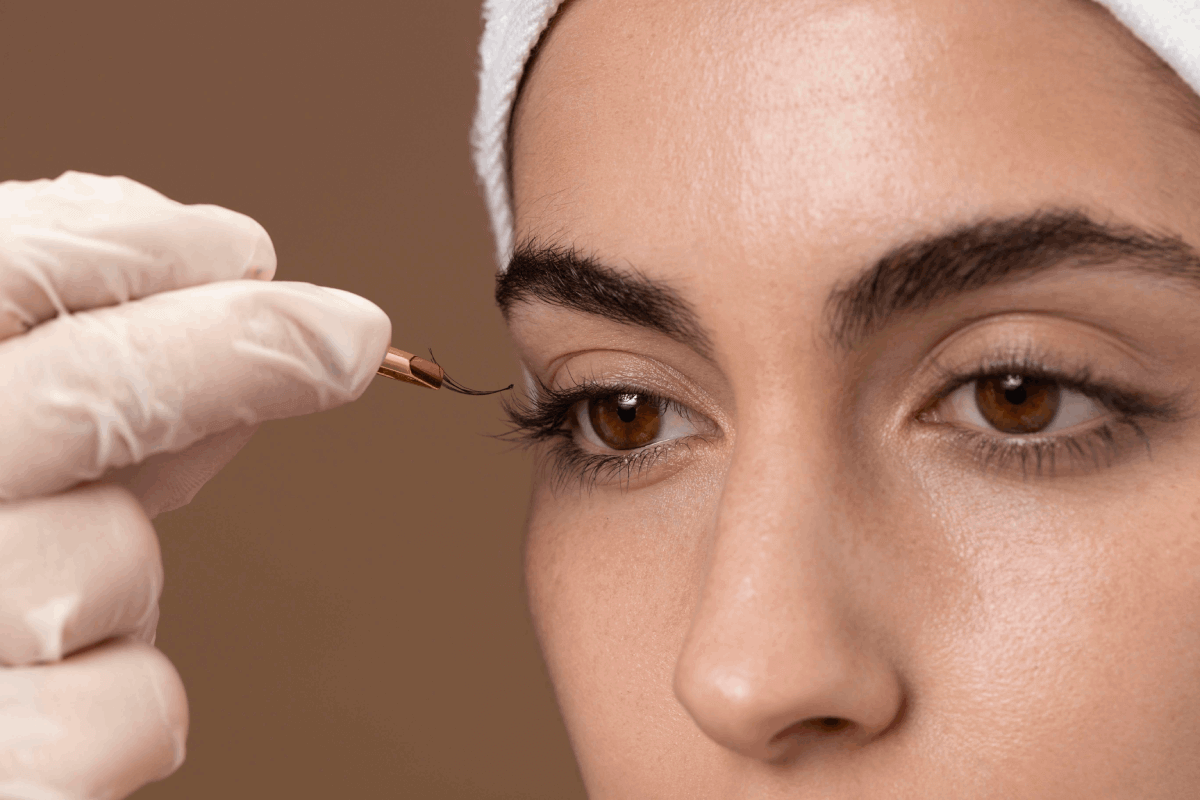 Microblading eyebrows